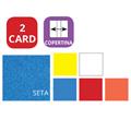 BICARD PORTA CARD COLORATO IN PVC 2 SCOMPARTI 890C