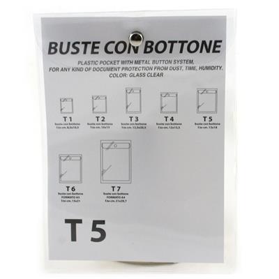 BUSTE CON BOTTONE MET.994T5 13X18