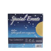 BUSTE SPECIAL EVENTS TOP COLLECTION 17X17 GR.120 PZ.5+5 GOLD buste e biglietti