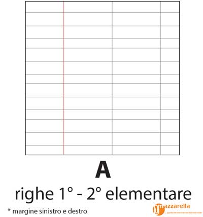  Quaderno a quadretti 1 cm: Per prima elementare